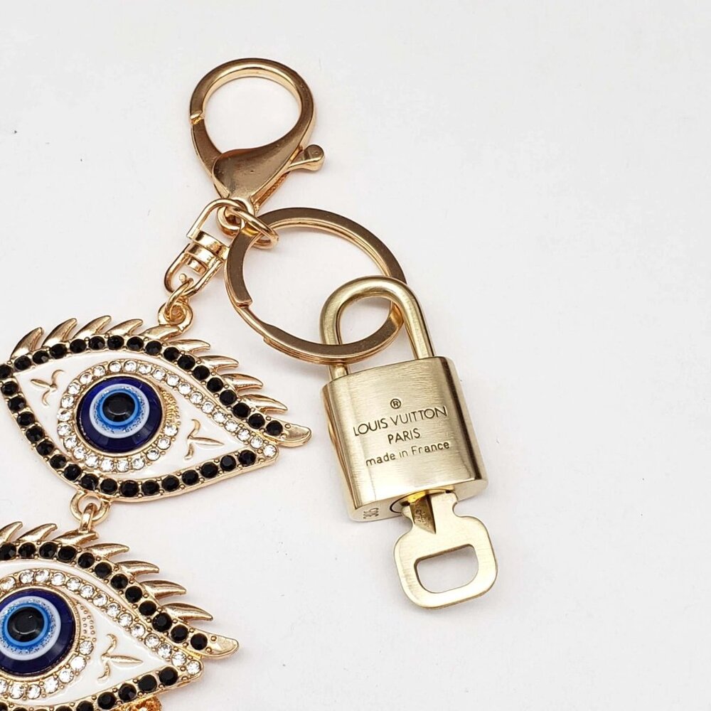 Authentic Louis Vuitton Lock & Key with unbranded Bagcharm, Keycharm, Keychain - Picture 3 of 7